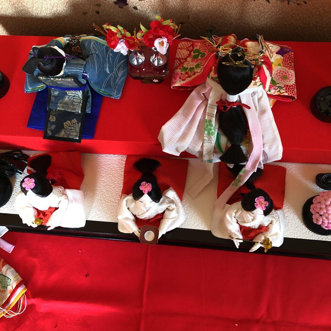 手作り　お雛様　五人飾り