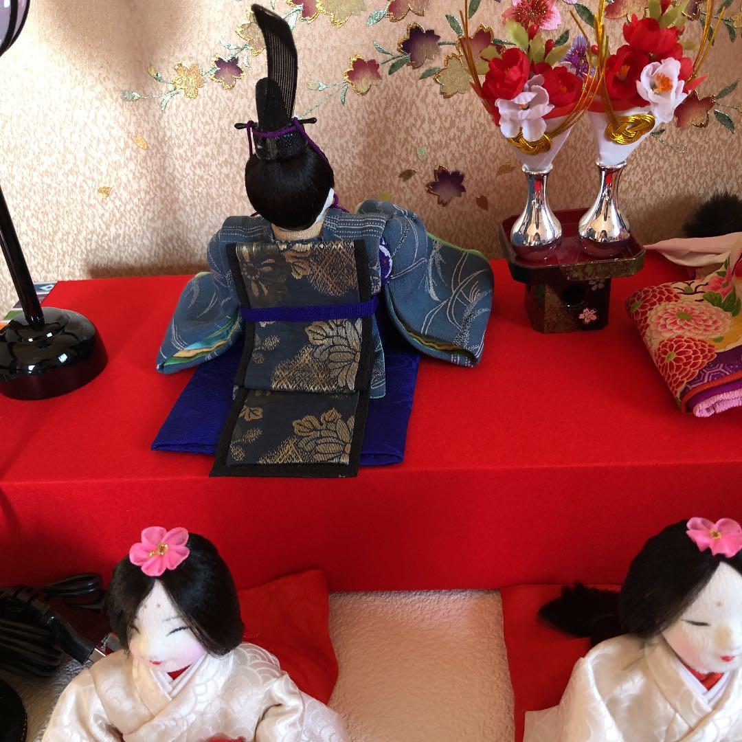 手作り　お雛様　五人飾り