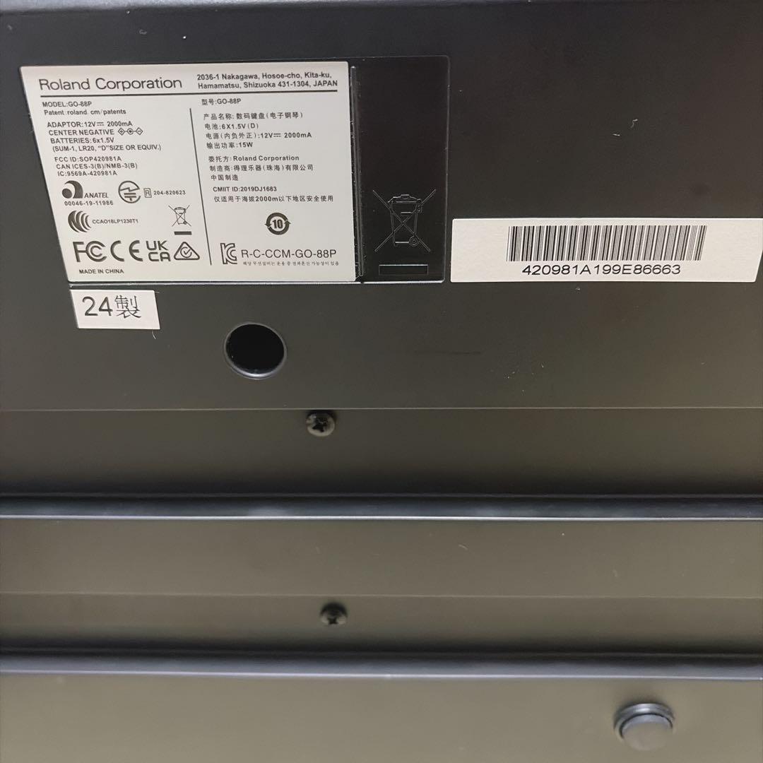 希少✨️Roland ローランド 電子ピアノ キーボード GO-88p 24年製