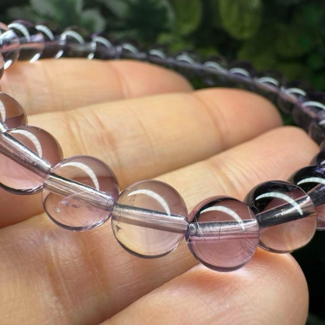 最高級希少品質　ラベンダーアメジストファントムインクォーツ　ブレスレット