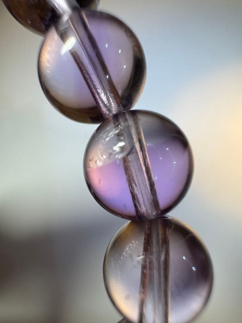 最高級希少品質　ラベンダーアメジストファントムインクォーツ　ブレスレット