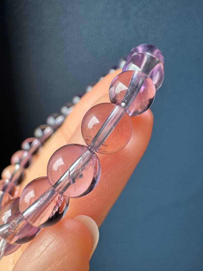 最高級希少品質　ラベンダーアメジストファントムインクォーツ　ブレスレット