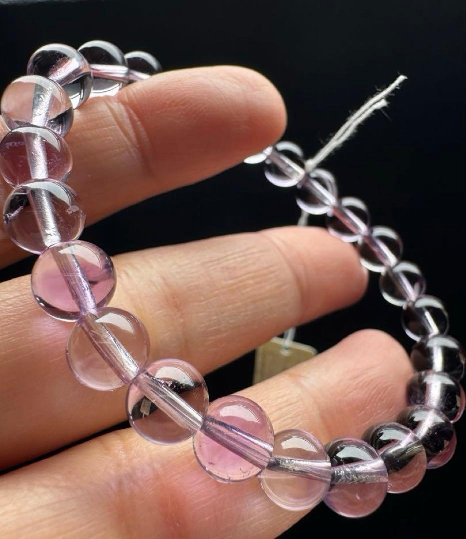 最高級希少品質　ラベンダーアメジストファントムインクォーツ　ブレスレット