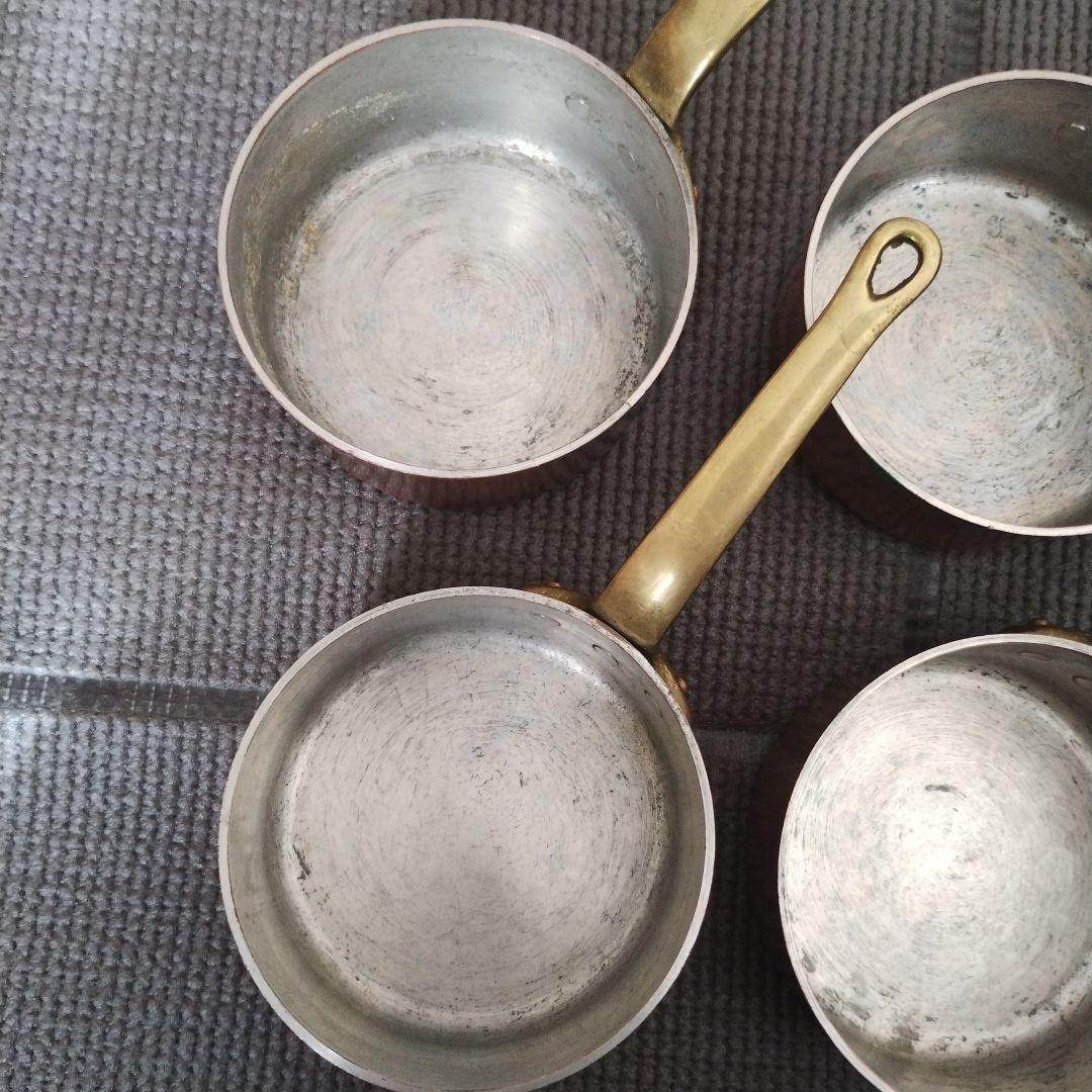 か*に様 銅　片手鍋6個セット