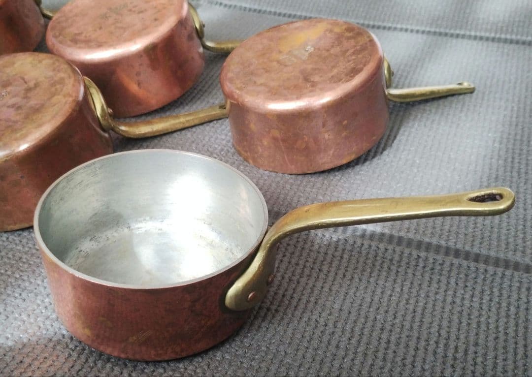 か*に様 銅　片手鍋6個セット