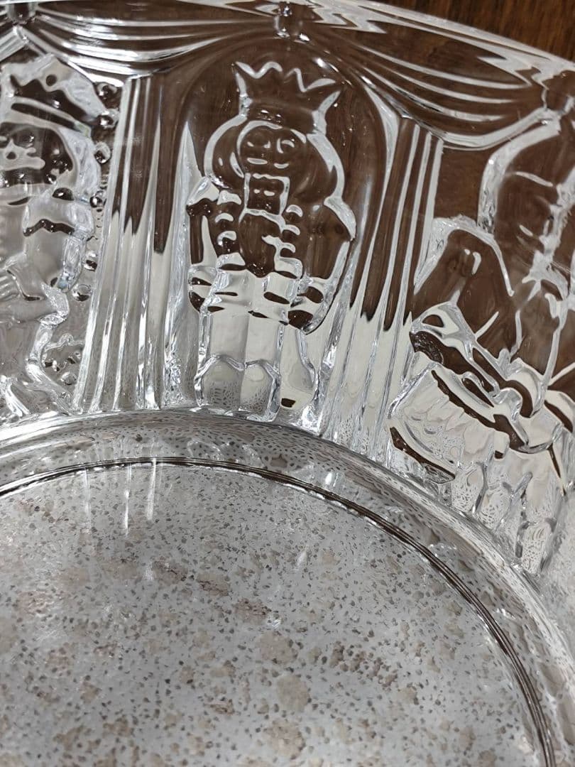 クリスタルガラス くるみ割り人形 バレエ 蓋付き キャンディジャー ドイツ