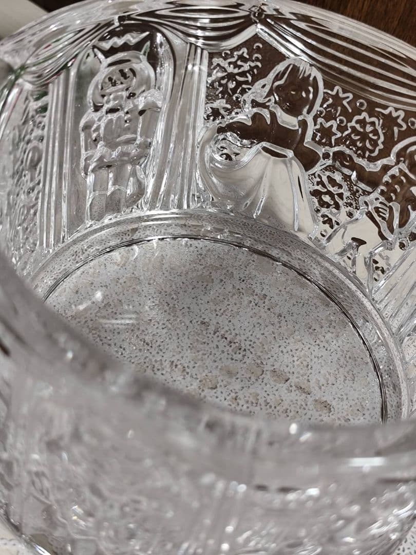 クリスタルガラス くるみ割り人形 バレエ 蓋付き キャンディジャー ドイツ