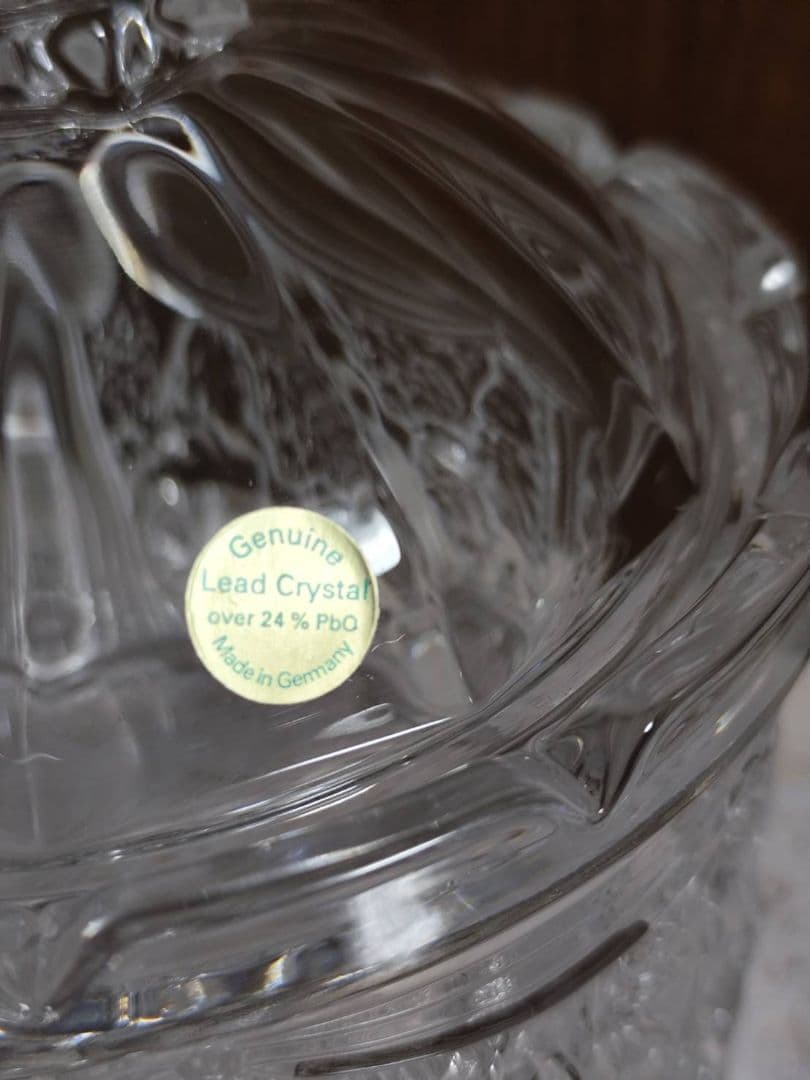 クリスタルガラス くるみ割り人形 バレエ 蓋付き キャンディジャー ドイツ