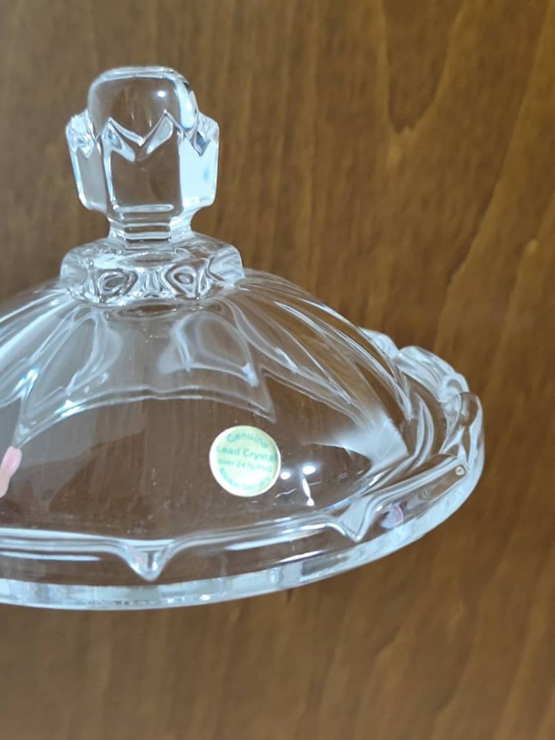 クリスタルガラス くるみ割り人形 バレエ 蓋付き キャンディジャー ドイツ