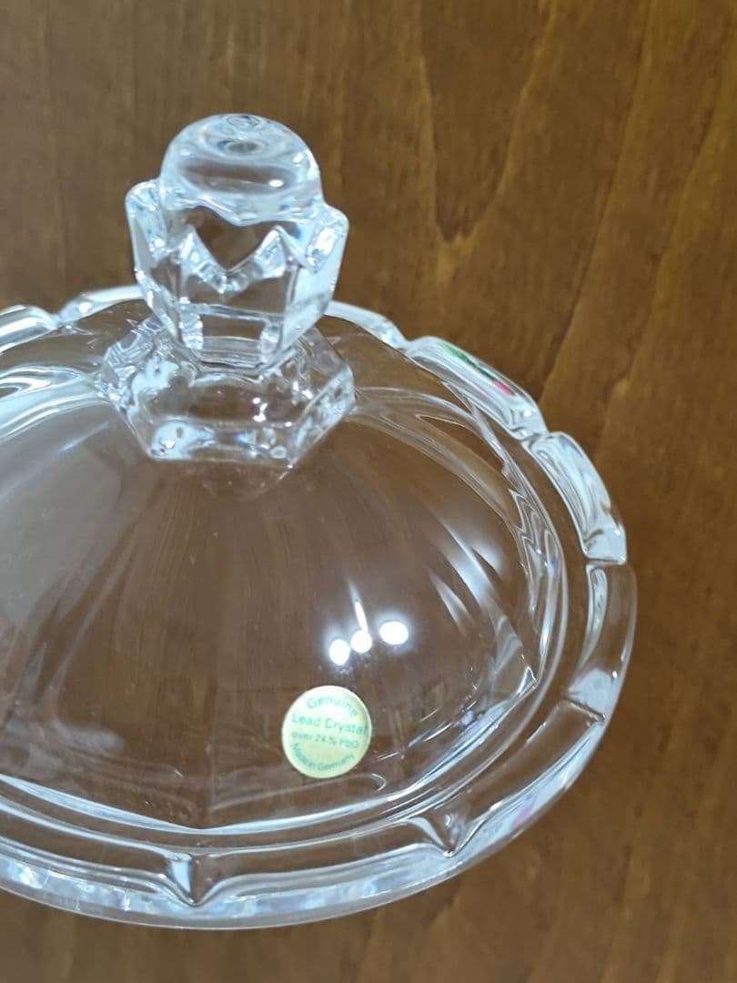 クリスタルガラス くるみ割り人形 バレエ 蓋付き キャンディジャー ドイツ