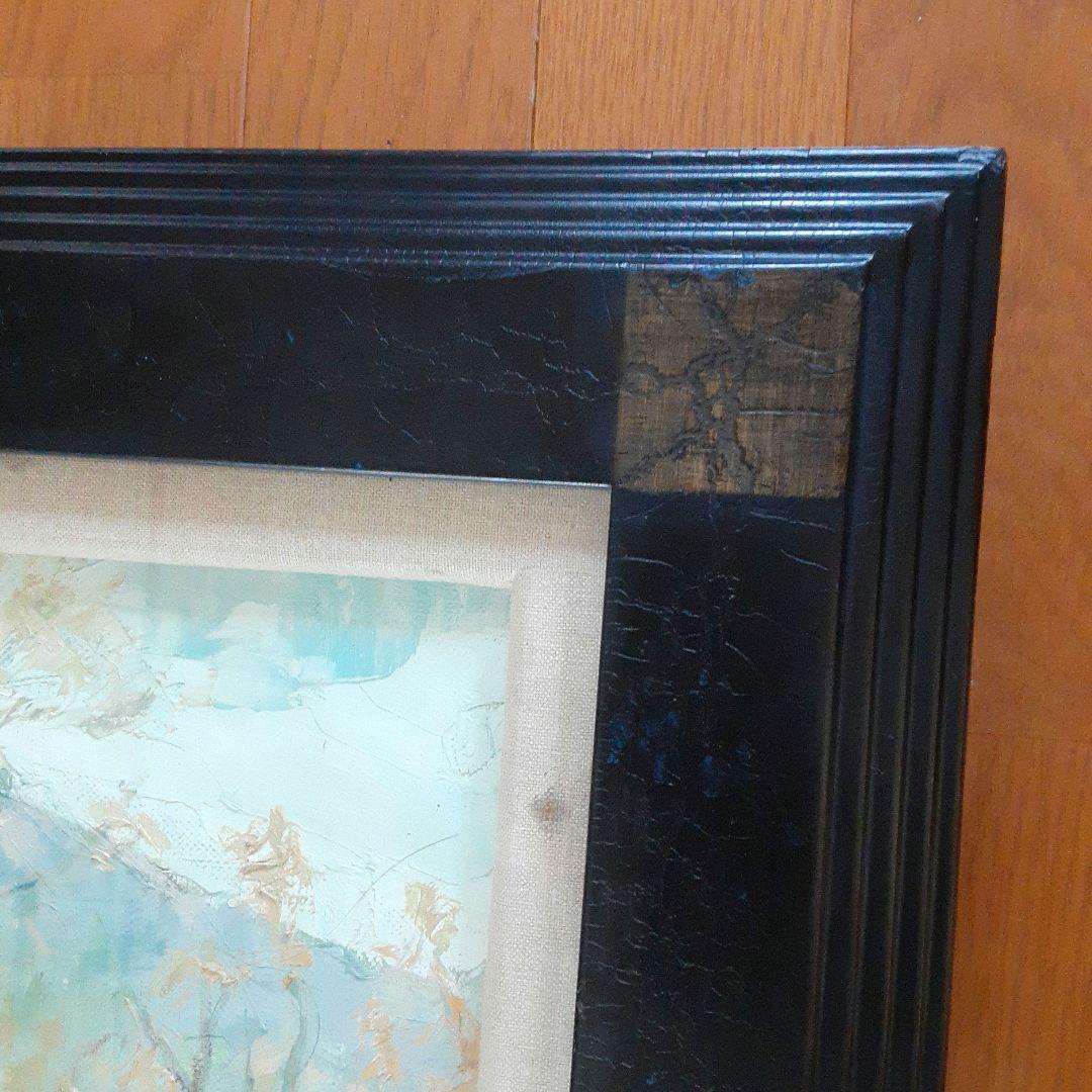 絵画　日本画　横山タケ子　志賀高原　F6号 S