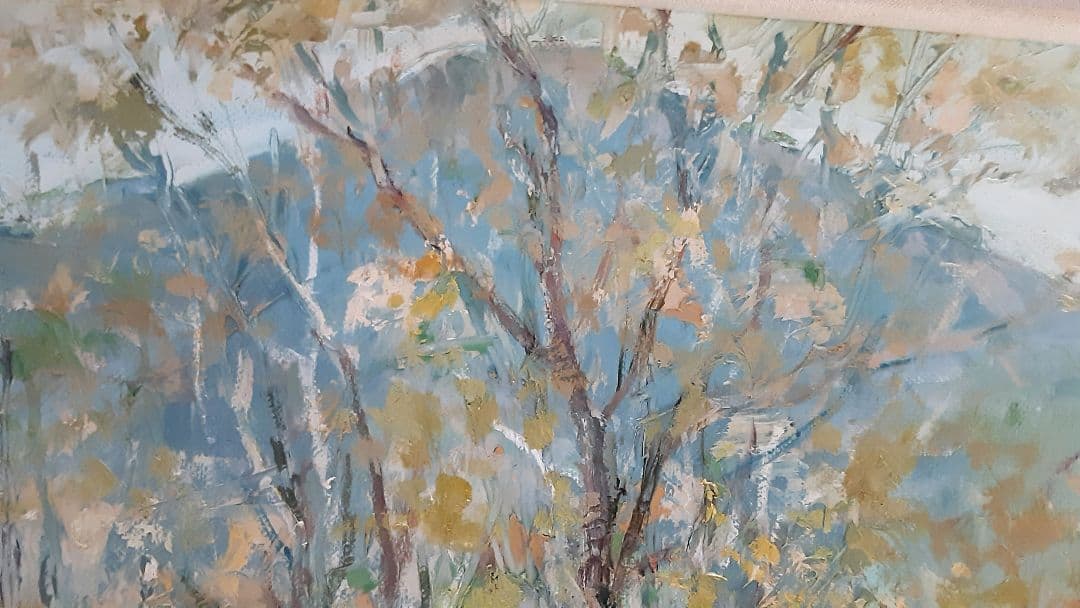 絵画　日本画　横山タケ子　志賀高原　F6号 S