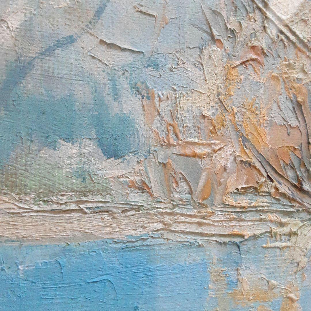 絵画　日本画　横山タケ子　志賀高原　F6号 S