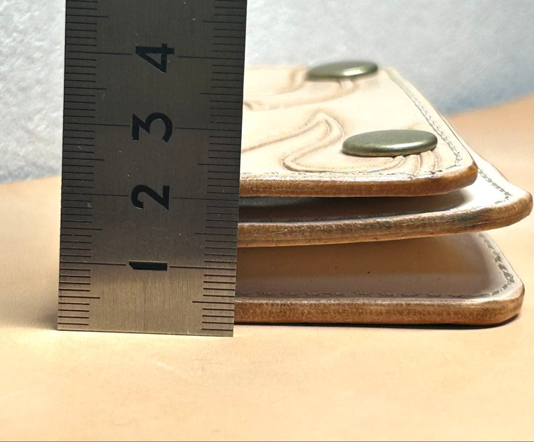 トラッカーウォレット　ミドル　ヌメ革　ショートトラッカー　コンパクト財布