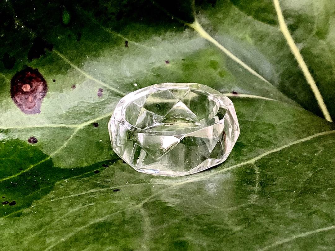 ✳一生物の開運守護石　ガネッシュヒマール水晶くりぬきリング　本物鑑定ソーティング