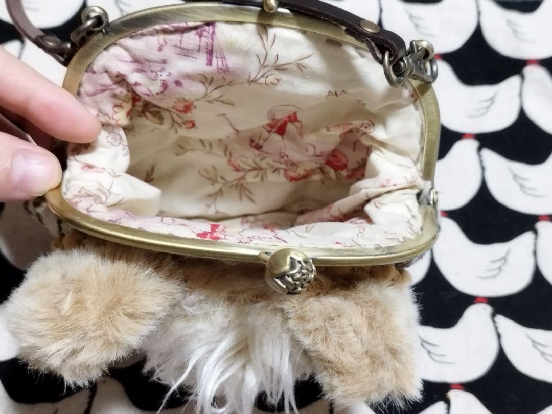 Cuddle a Fluffy 福寿様 福寿DOLL バッグ 作家ベア がま口