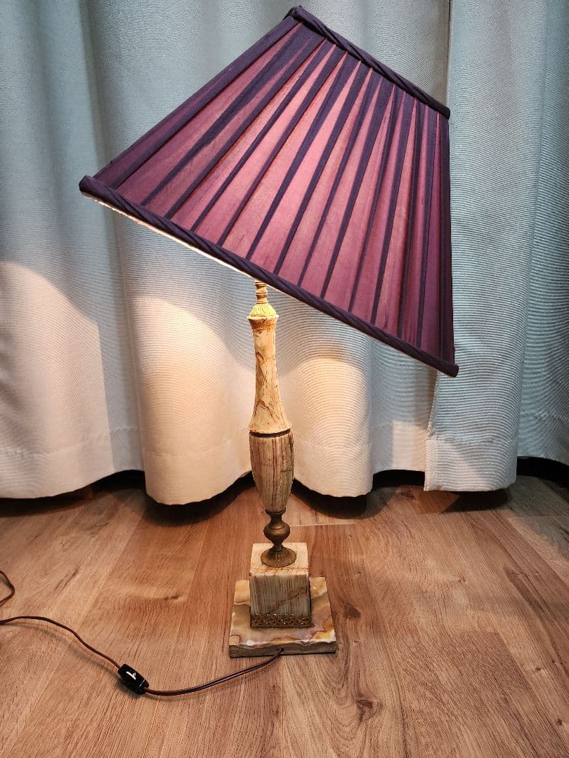 希少 大理石 フロアスタンド 照明 ライト