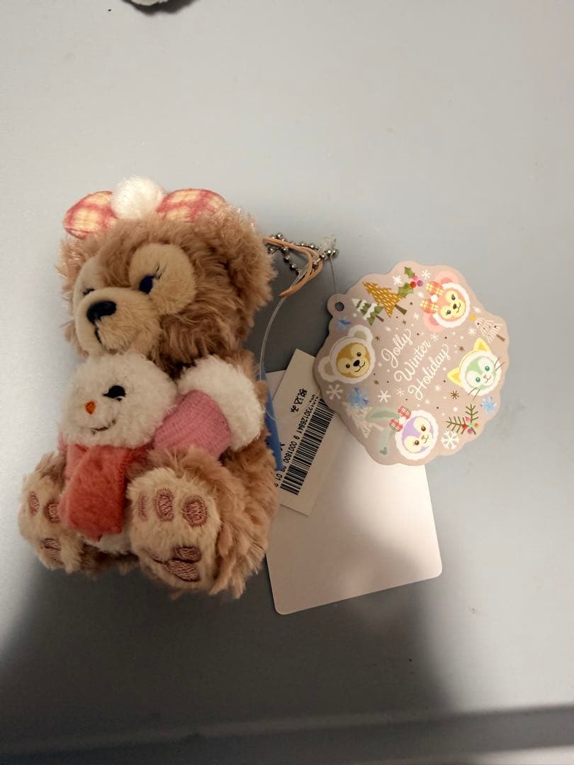 ダッフィー&フレンズ　ウィンターホリデー　ぬいぐるみストラップ　雪だるま