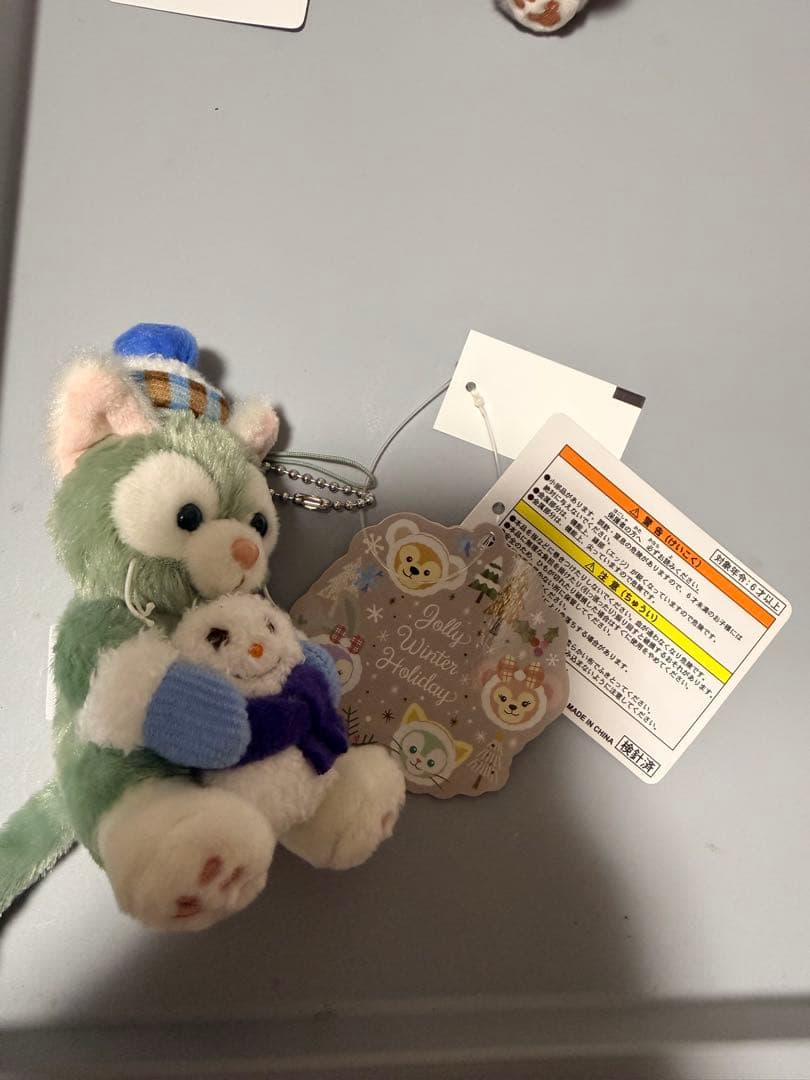 ダッフィー&フレンズ　ウィンターホリデー　ぬいぐるみストラップ　雪だるま