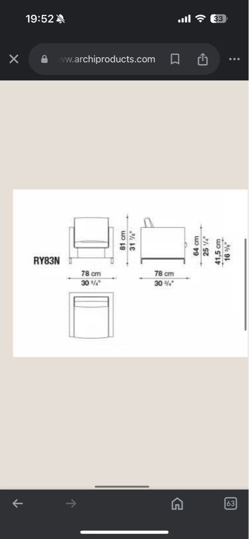 B&B Italia アームチェア②