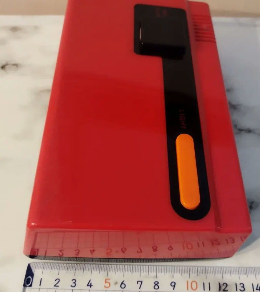 CITIZEN パタパタ時計 昭和レトロ 赤と黒　8RD107 バッテリー