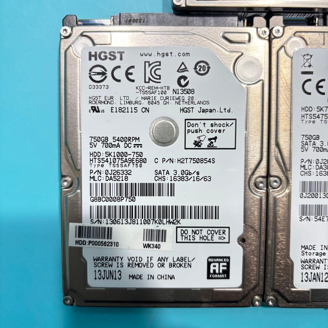 【750GB HDD‼】★動作良好★2.5インチ★内臓HDD★