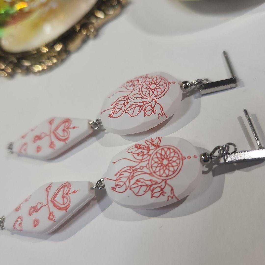 ハンドメイドピアス3203