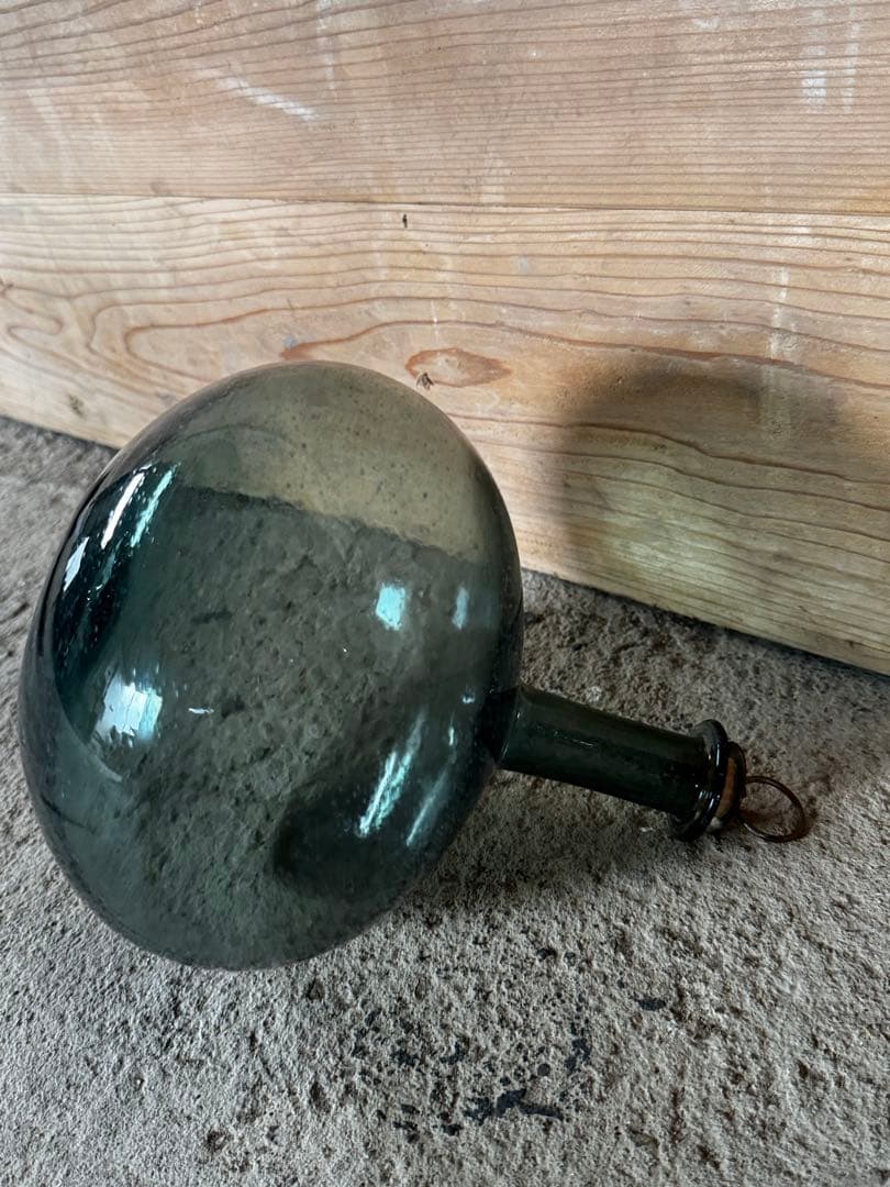 津田清和さん蓋丸酒瓶　真鍮コルク付き