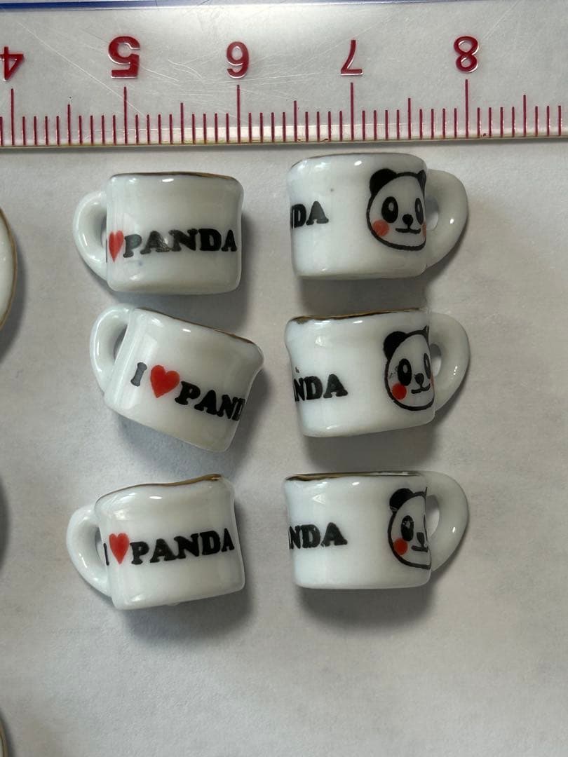 アイラブパンダ ミニチュアティーセット 陶器製