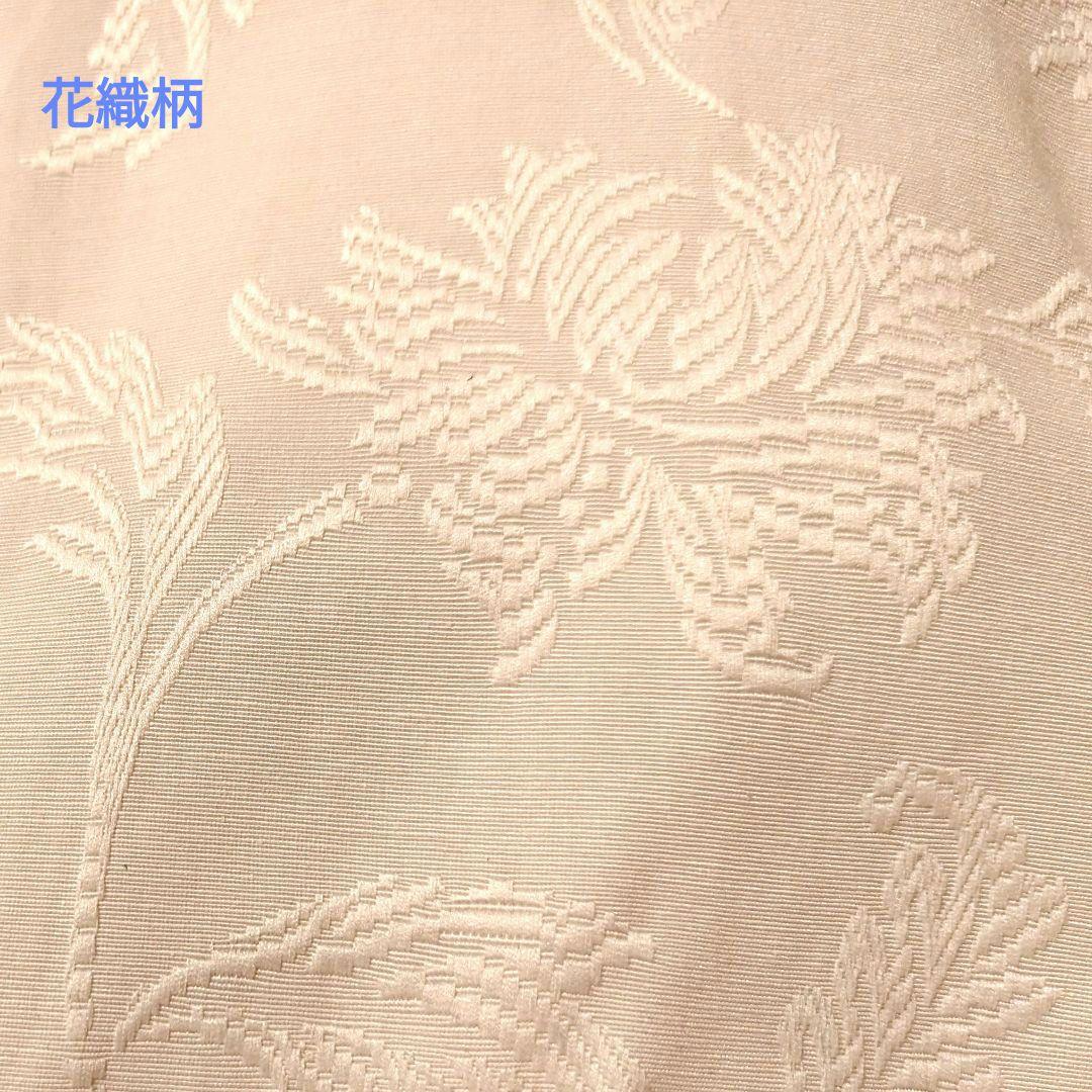 抱っこシャン♡素敵なガーデンウエディング♡ベージュホワイト花織柄ベアトップドレス