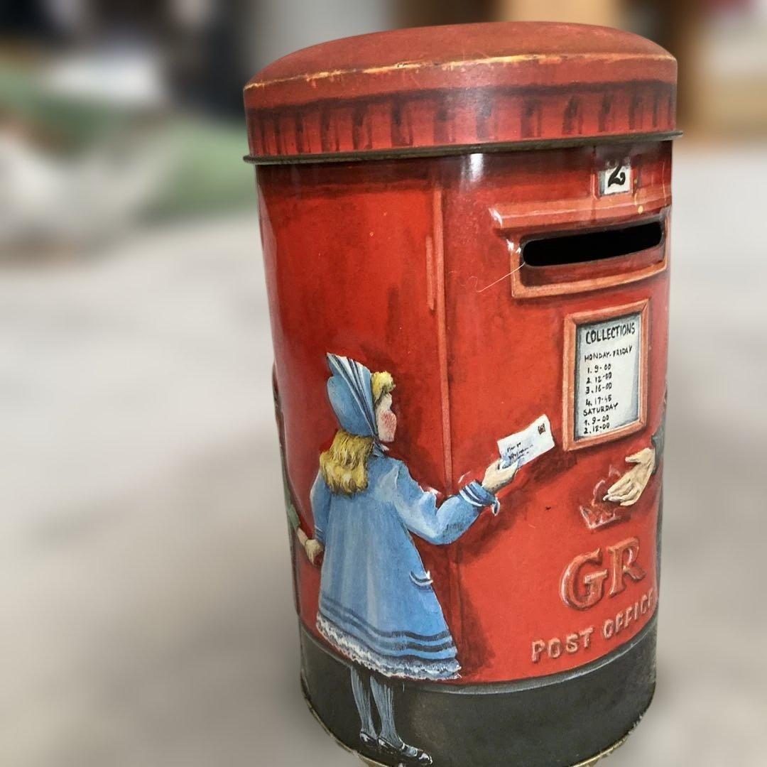 レトロ郵便ポストデザイン収納ボックス