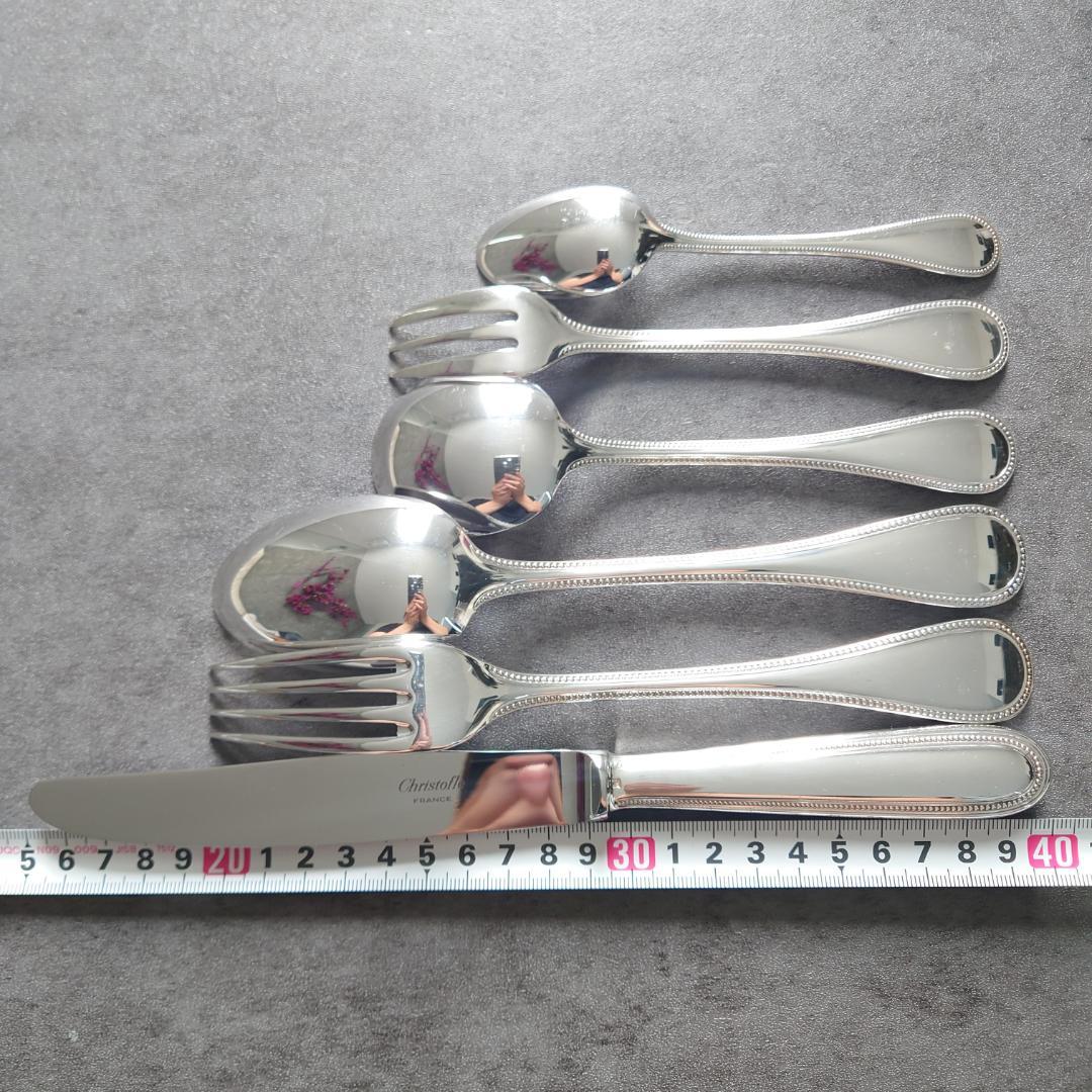 美品 クリストフル パール コンソメスプーン含む 未開封含む 12点