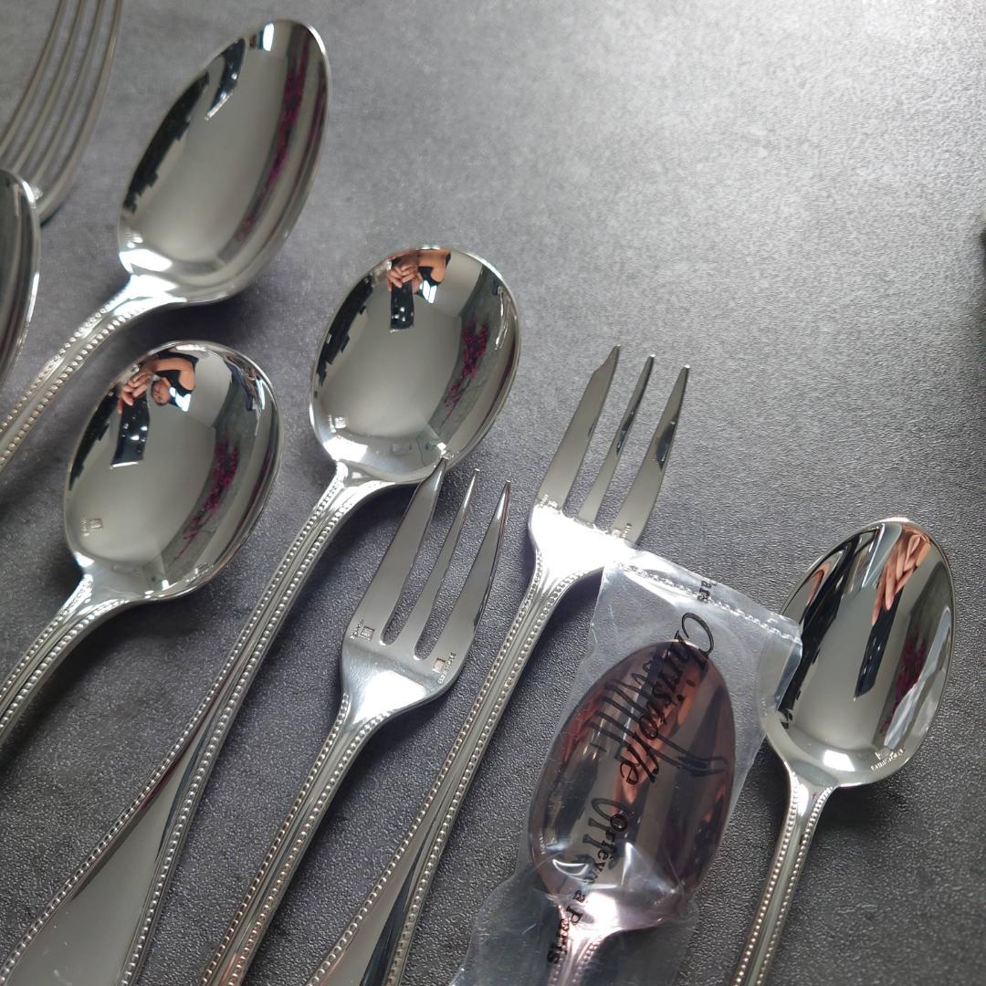 美品 クリストフル パール コンソメスプーン含む 未開封含む 12点