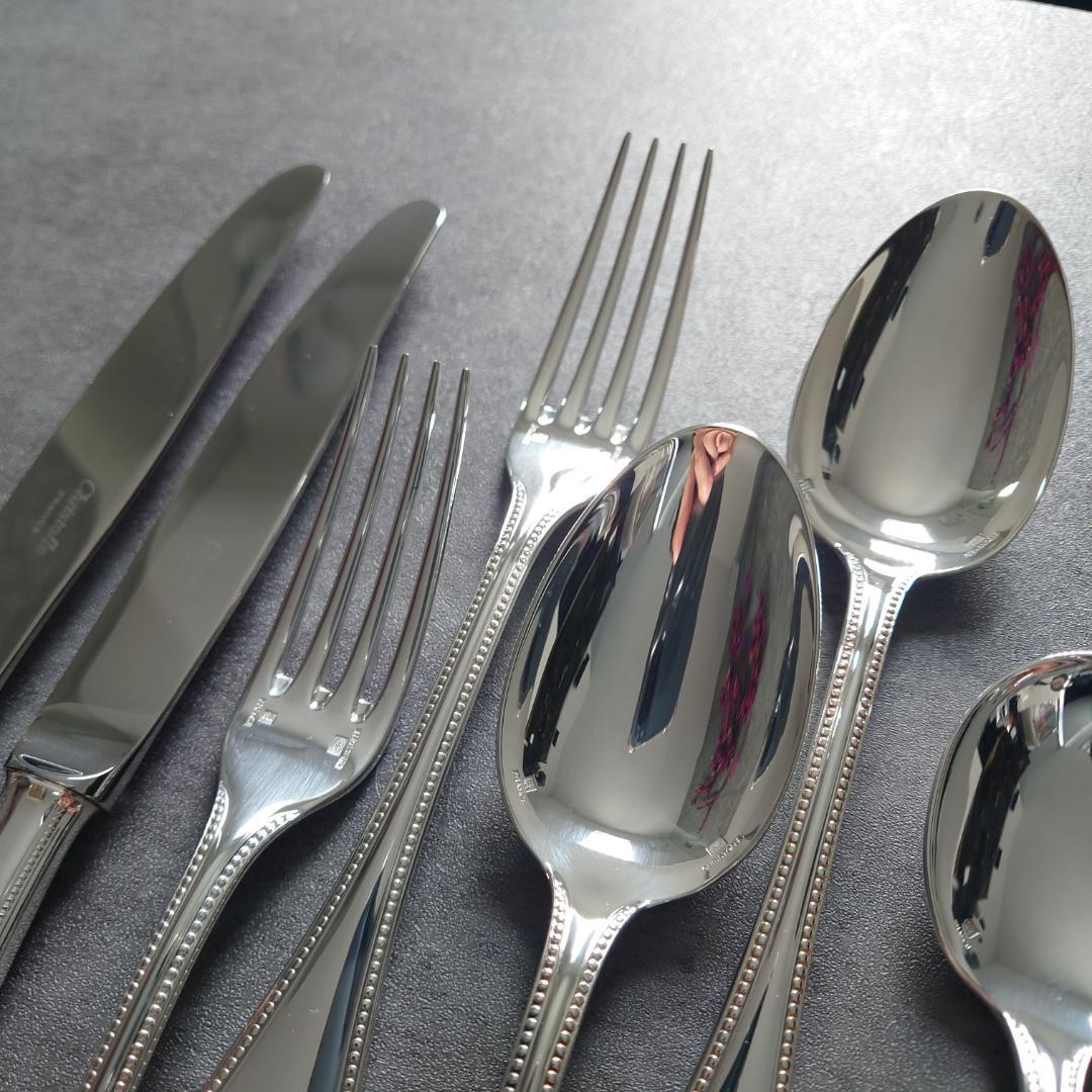 美品 クリストフル パール コンソメスプーン含む 未開封含む 12点