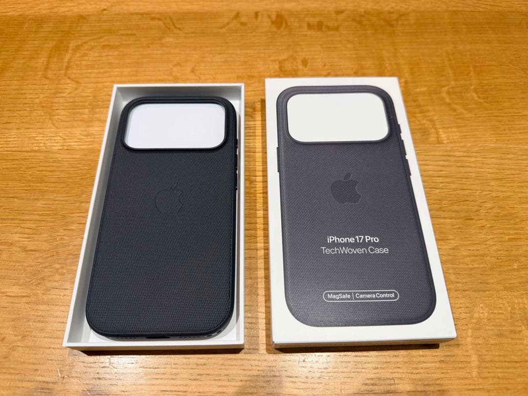 【Apple純正】 iPhone17Proテックウーブンケース ブラック