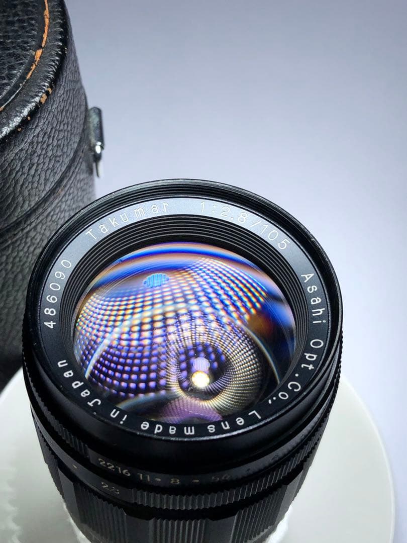 黒色プリセット型　pentax TAKUMAR 105mm f2.8 m42