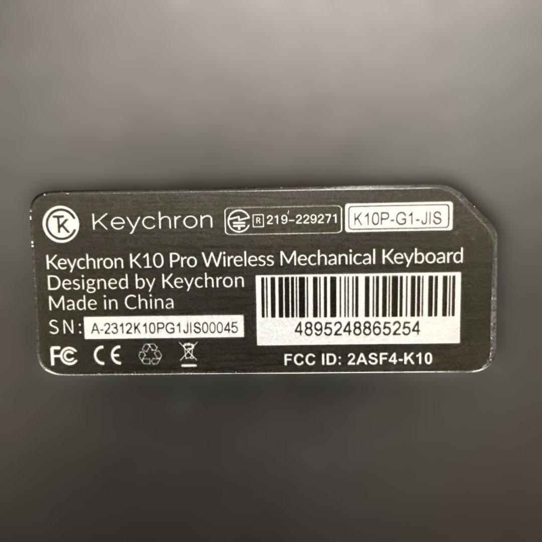 キークロン メカニカルキーボード 赤軸　K10 Pro K10P-G1-JIS
