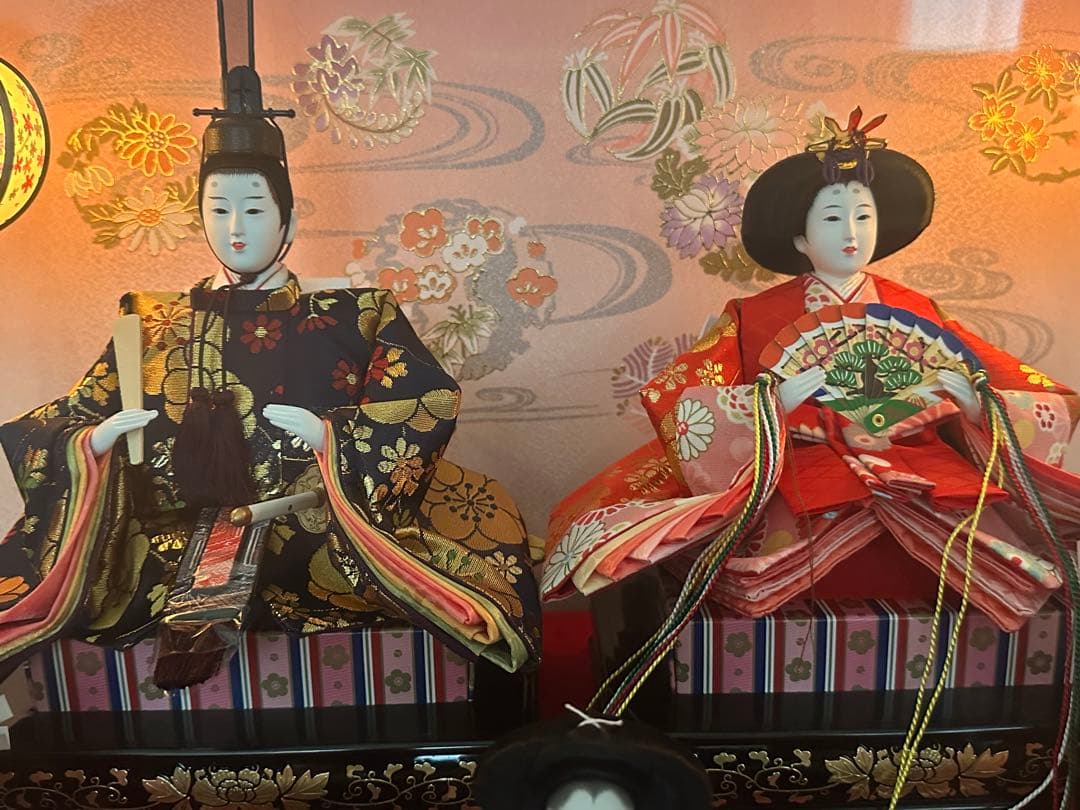 吉徳大光　雛人形　5人揃 ガラスケース