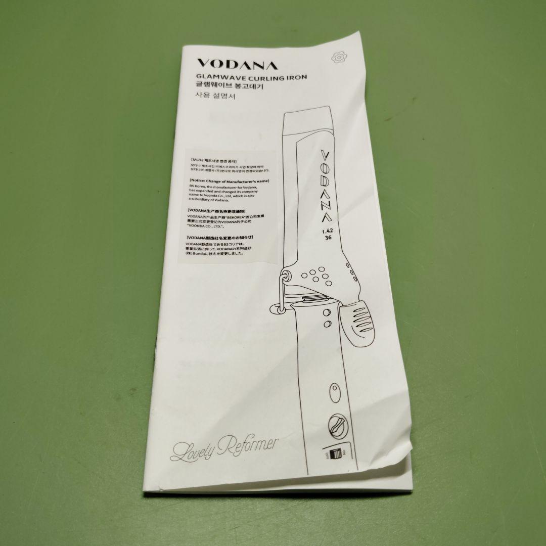 VODANA ボダナ40mm ブラック　ヘアアイロン　コテ　韓国