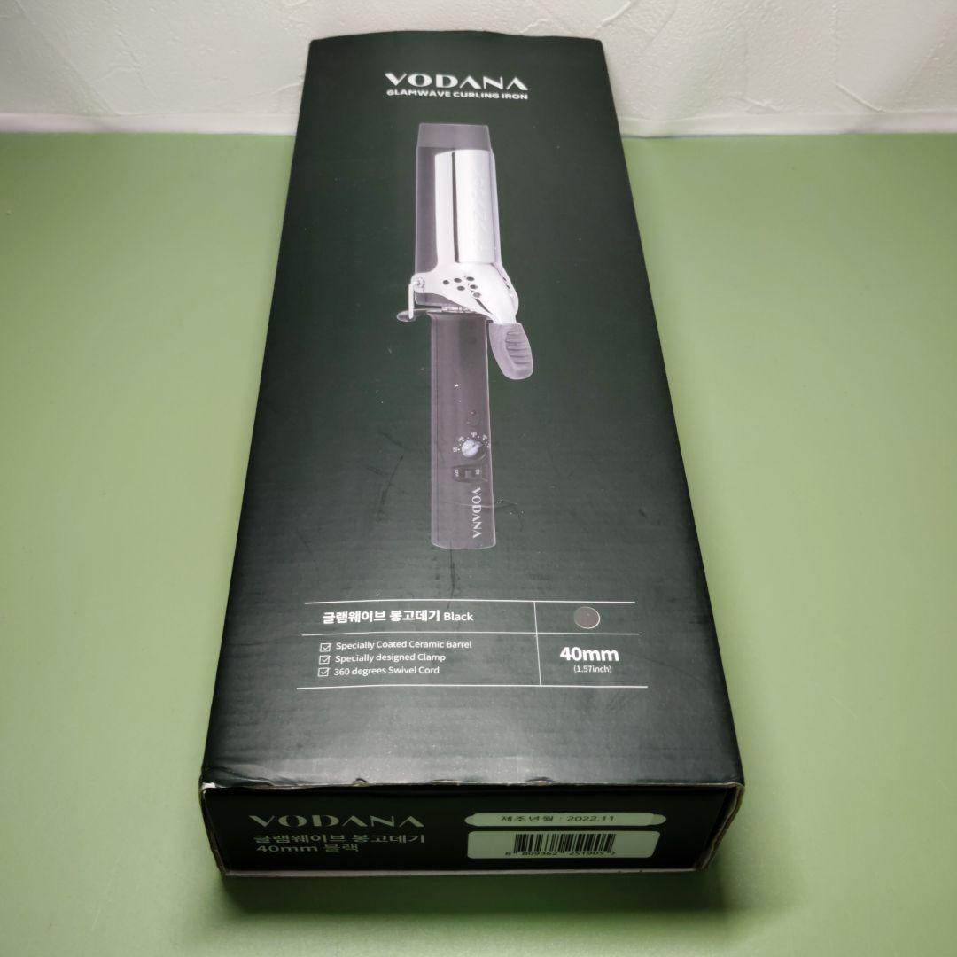 VODANA ボダナ40mm ブラック　ヘアアイロン　コテ　韓国