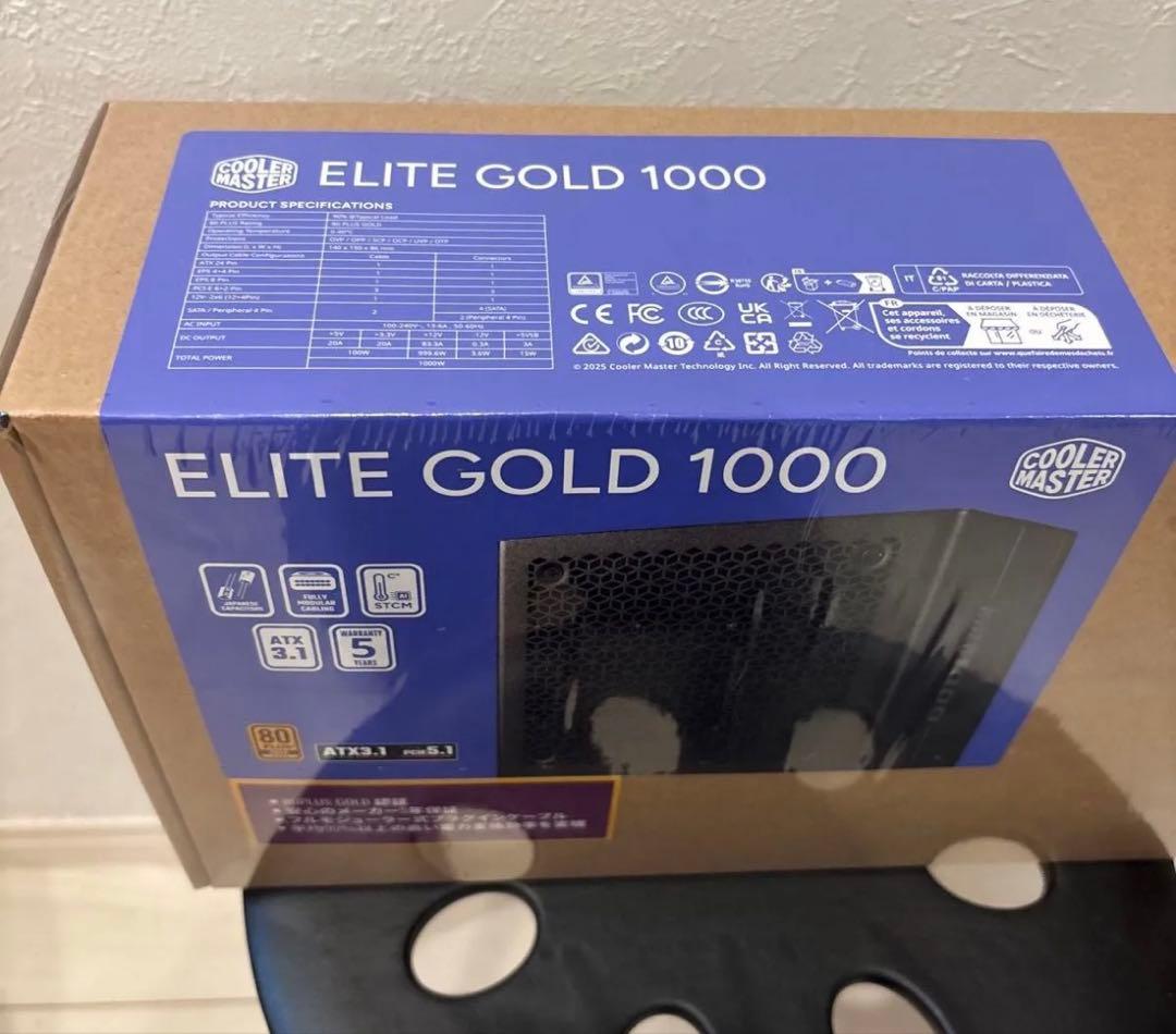 Cooler Master ELITE GOLD 1000W PC電源ユニット
