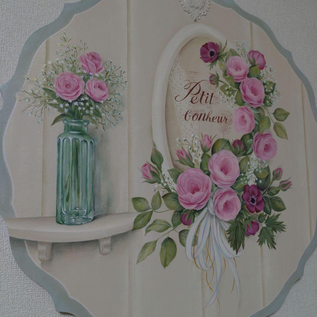 ①リクエストいただいた優先　大きめボード　トールペイント作品