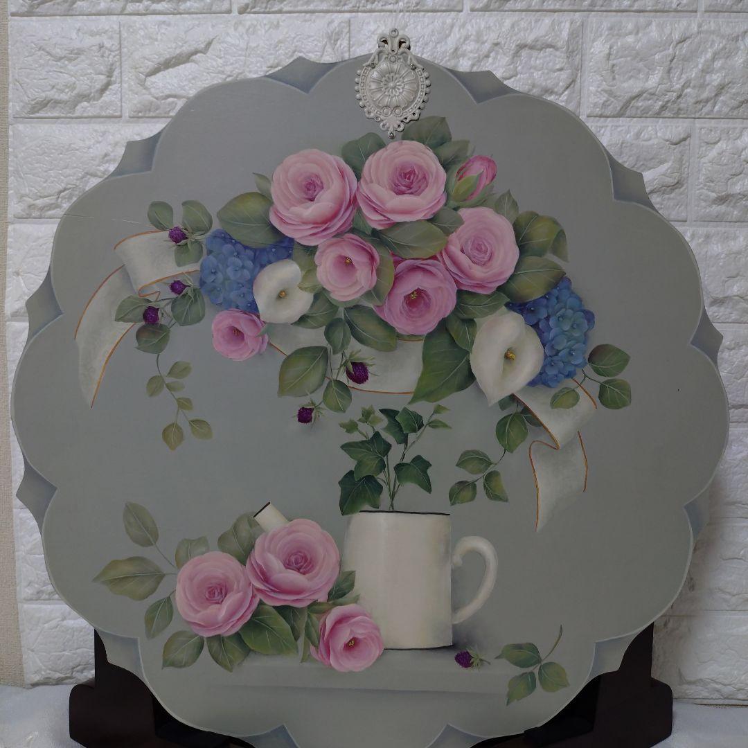 ①リクエストいただいた優先　大きめボード　トールペイント作品