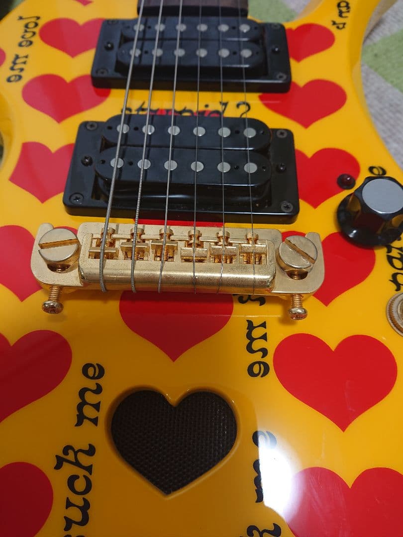 【マイキー】フェルナンデス hide イエローハート Jr. ミニ ギター