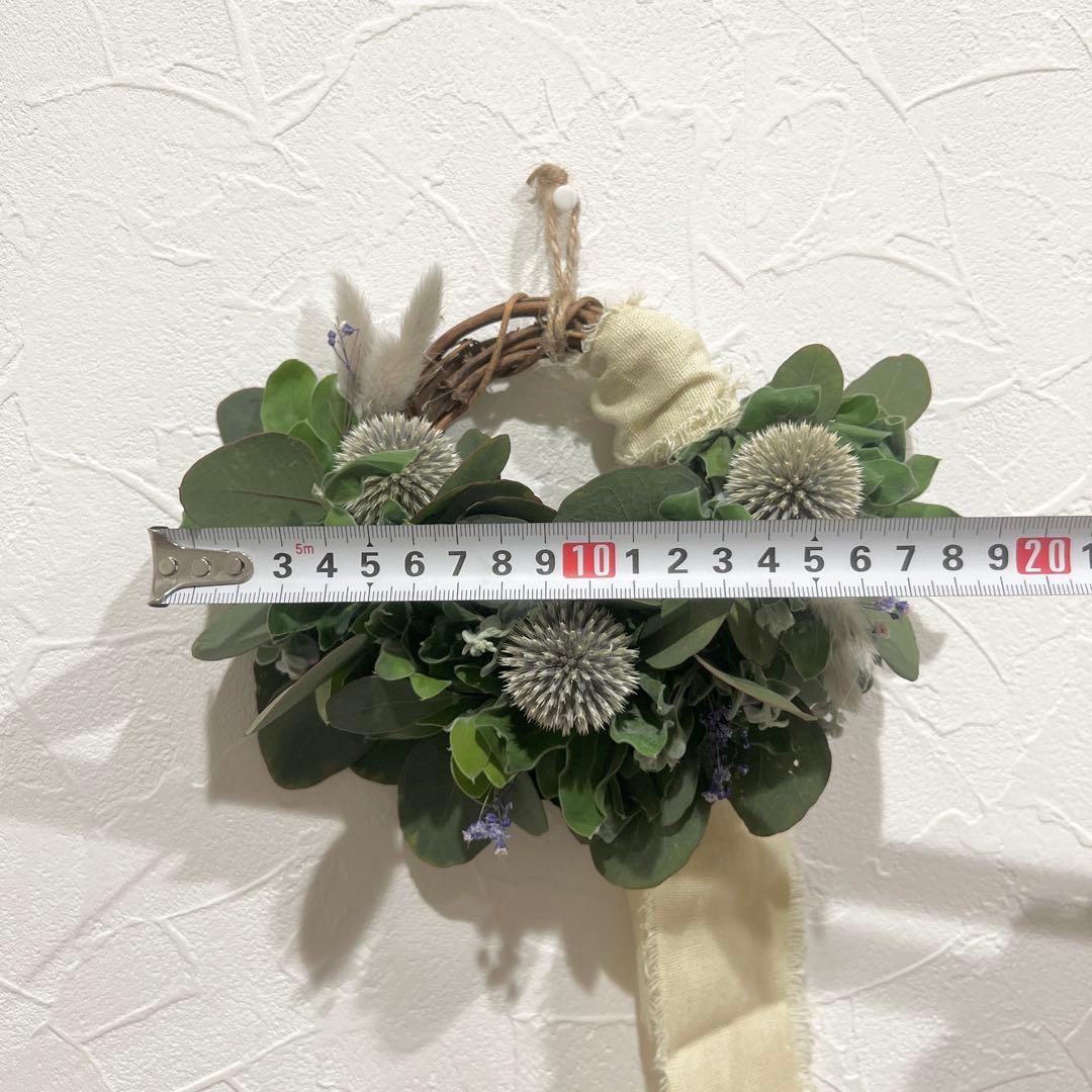 ポポラスとルリタマアザミのハーフリース* ラッピング無料 ナチュラル