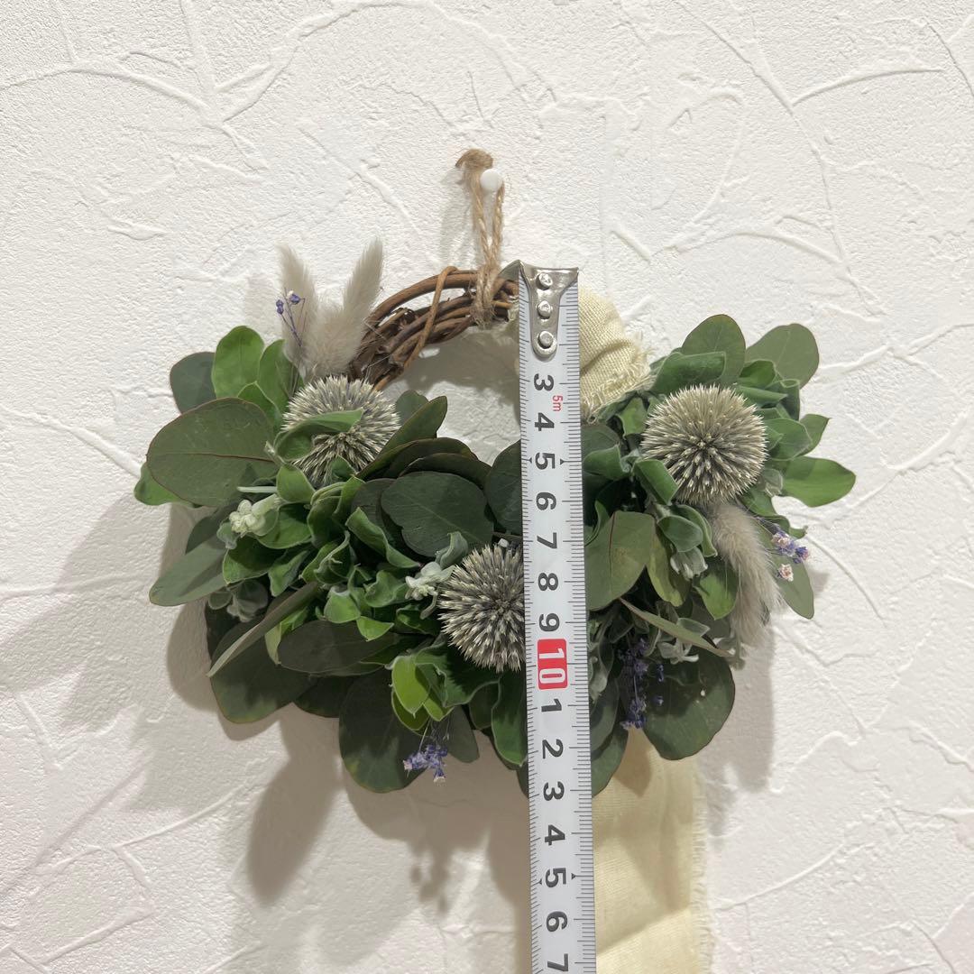 ポポラスとルリタマアザミのハーフリース* ラッピング無料 ナチュラル