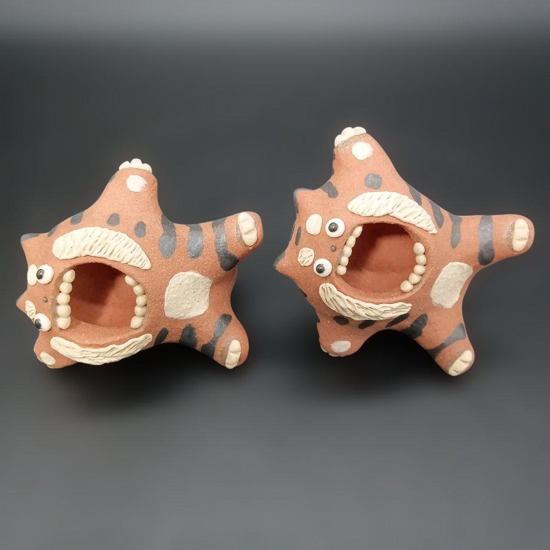 【新品未使用】癒し　とら　セット　美濃焼　置物