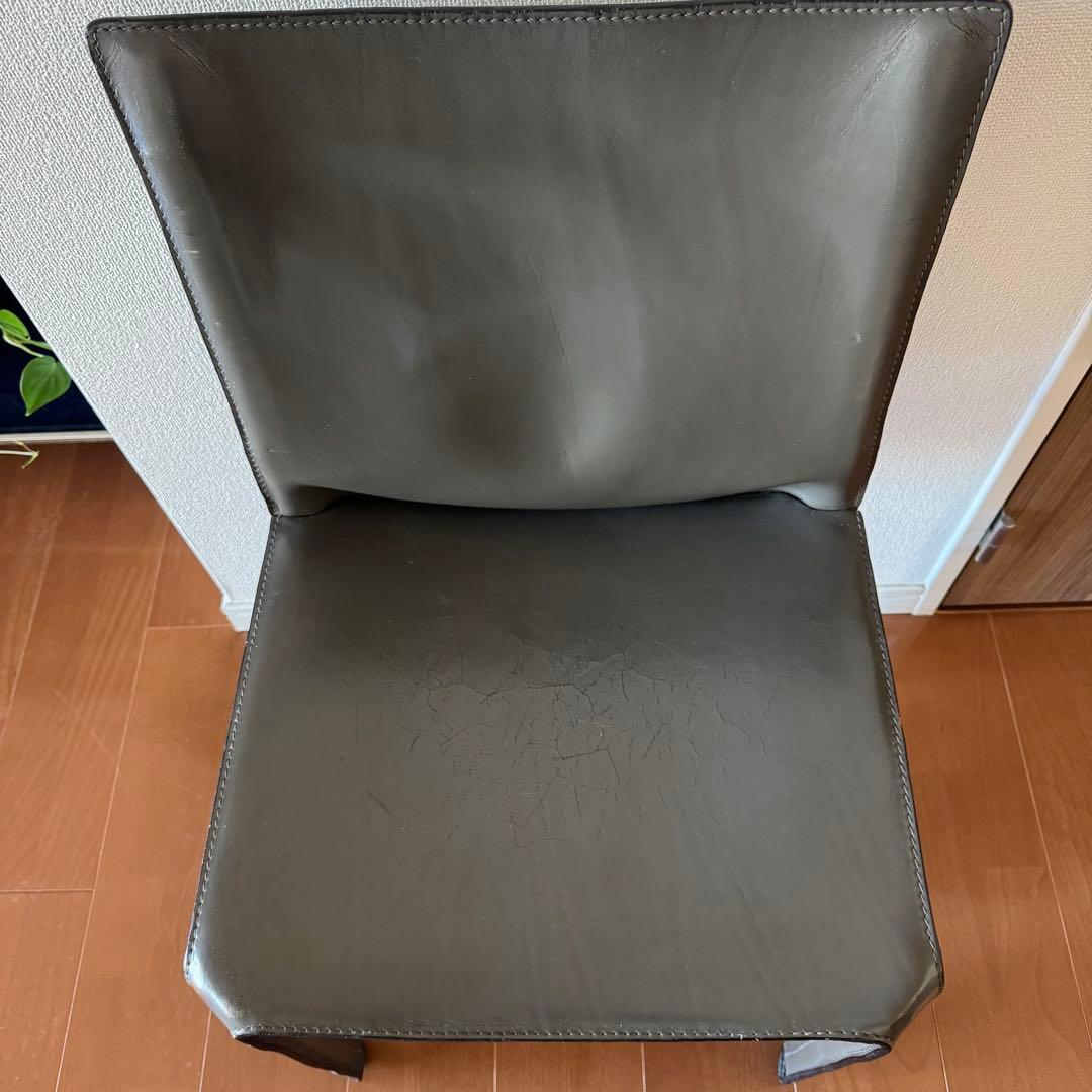 cassina カッシーナ 412 本革 ダイニングチェア ①セット売り