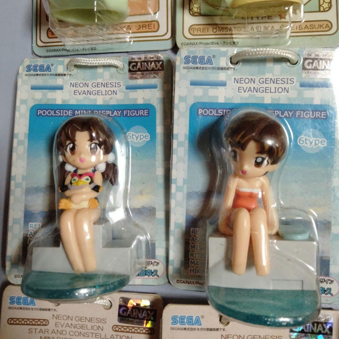 エヴァンゲリオン プールサイドミニディスプレイフィギュア等12種 レイ アスカ