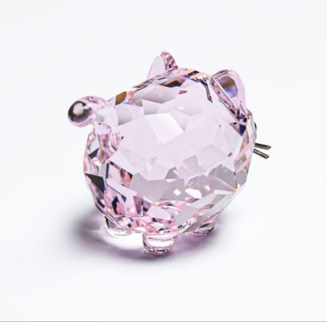 SWAROVSKI スワロフスキー Chubby Cats ピンクキャット 猫